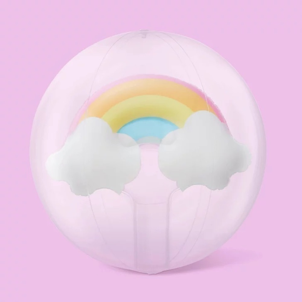 Stoney Clover x Target Oversized Inflatable Rainbow Beach Ball NWT